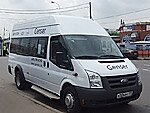 Бесплатный автобус Genser в пункт аренды автомобилей АрендаАвто-дль на Новорязанском шоссе